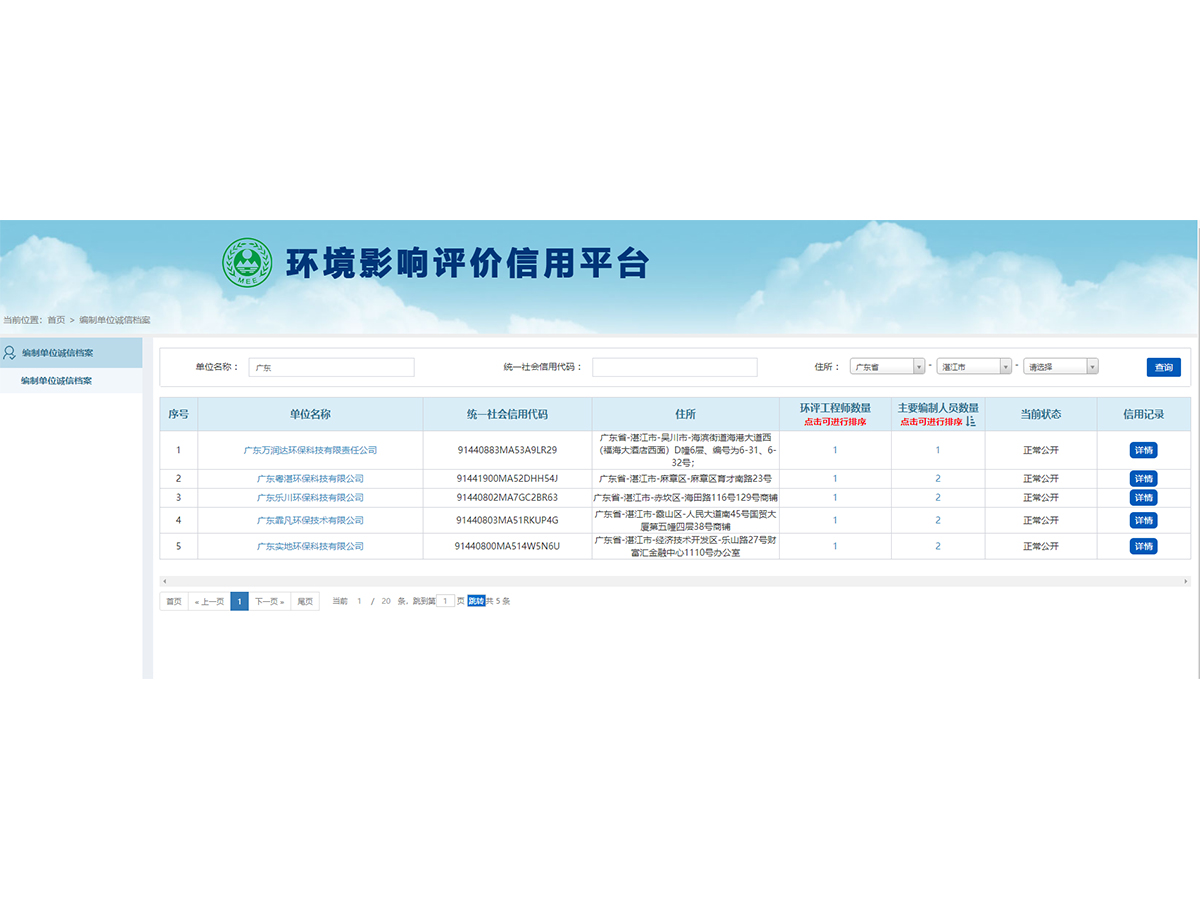 环保备案万骏达